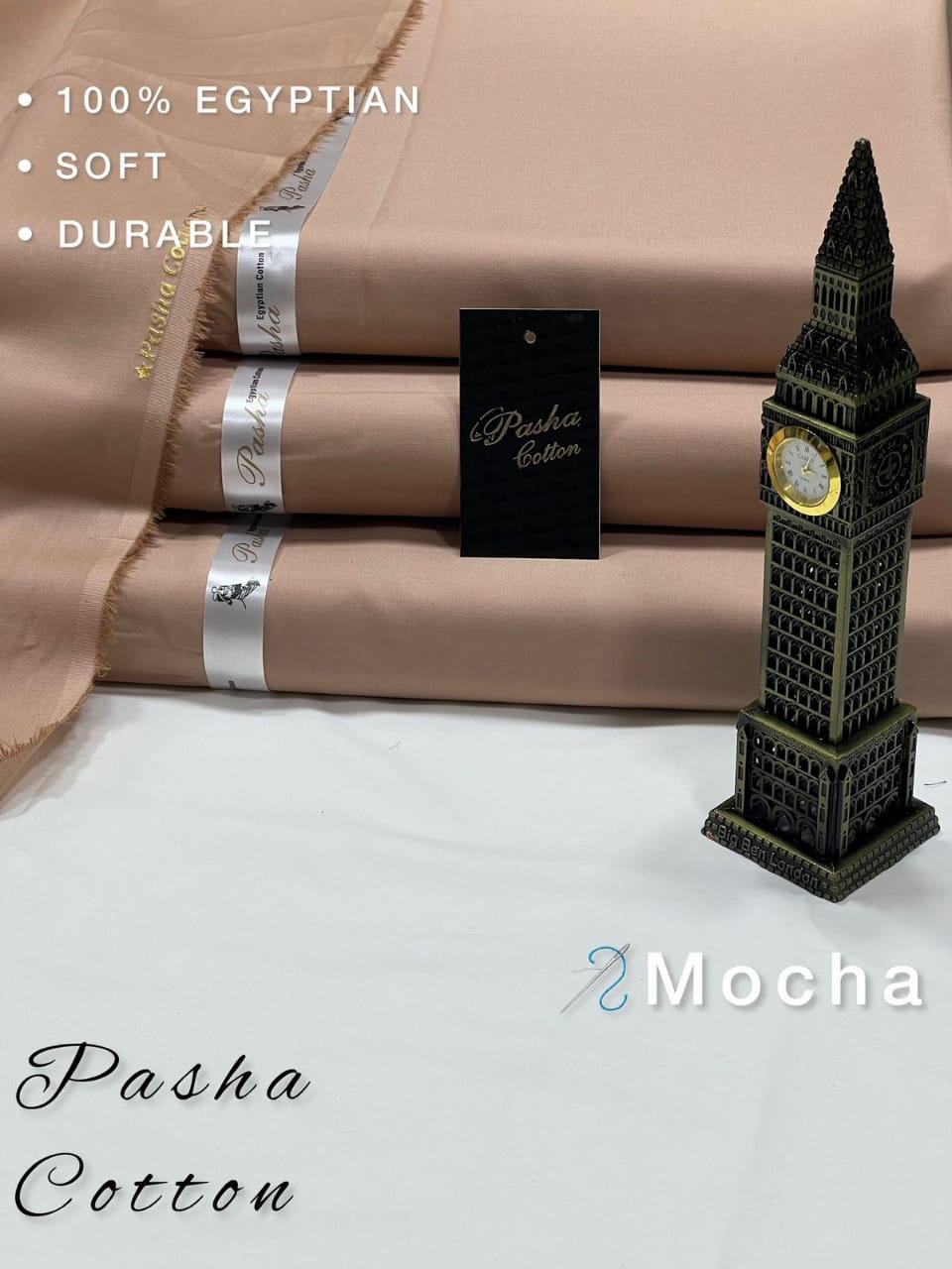 Pasha  Mocha Premium Plus Eggplant Soft Cotton Unstitched Men’s Suit